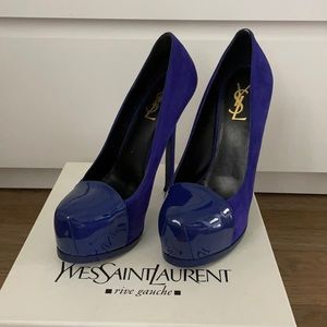 YSL pumps in blue 38 1/2